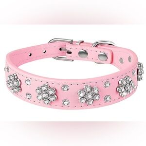 ⭐️Host Pick x2 ⭐️ Pink bling Collar for dogs size Medium NIB
